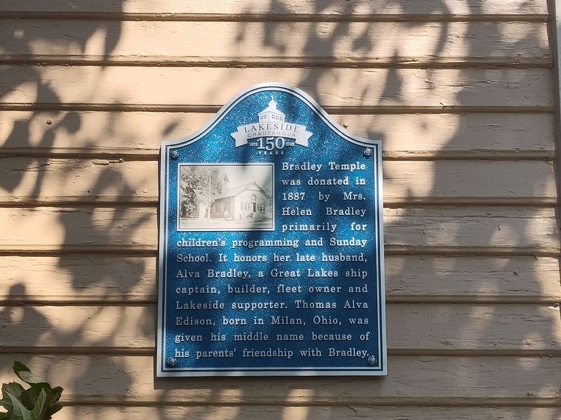 Bradley Temple Marker image. Click for full size.