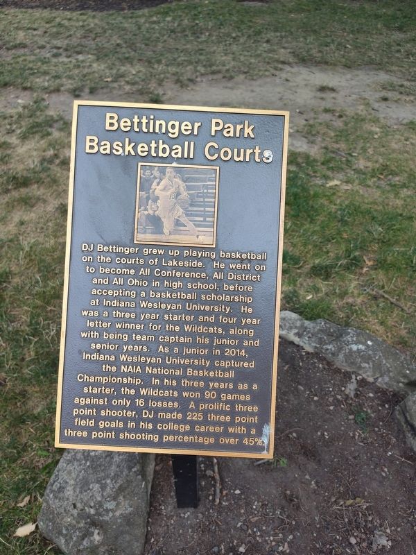 Bettinger Park Basketball Courts Marker image. Click for full size.