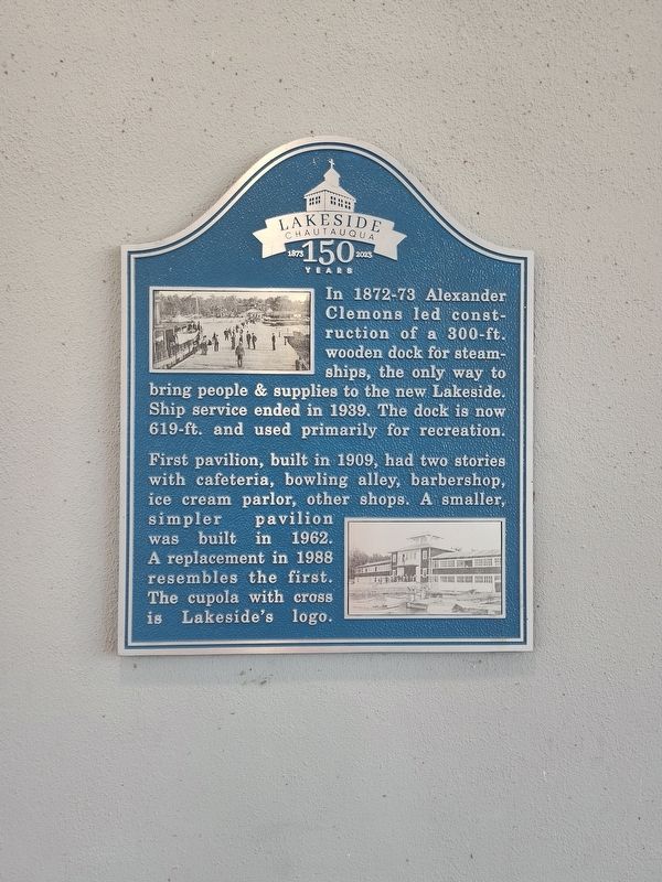 Lakeside Pavilion Marker image. Click for full size.