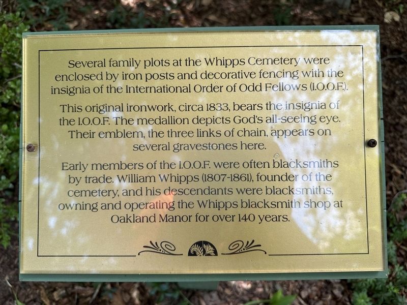 International Order of Odd Fellows Marker image. Click for full size.