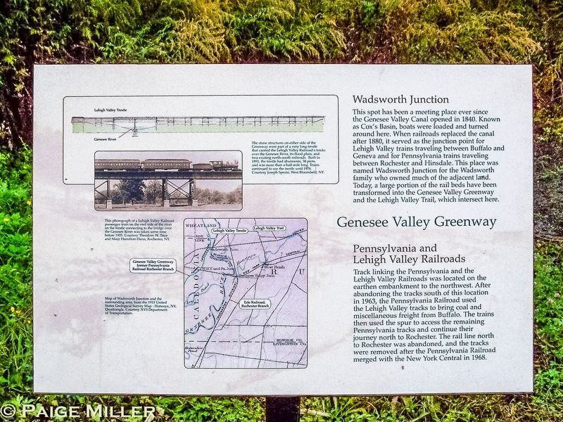 Genesee Valley Greenway Marker image. Click for full size.