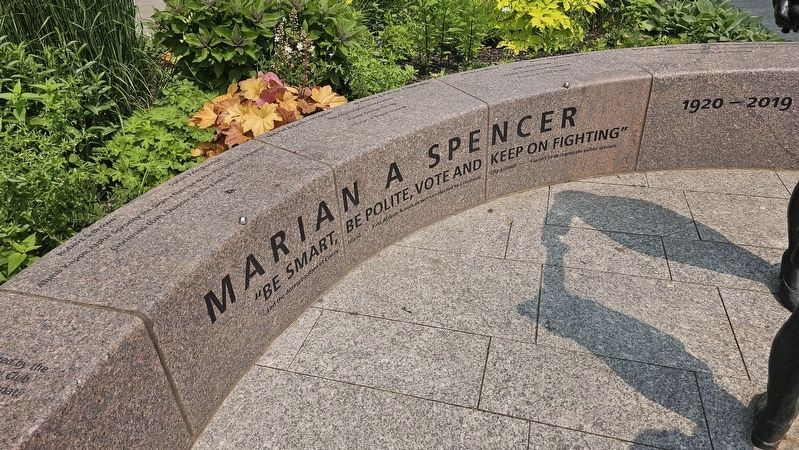 Marian A. Spencer Marker image. Click for full size.