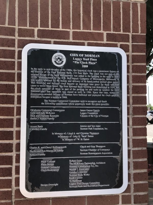 �The Clock Plaza� Marker image. Click for full size.