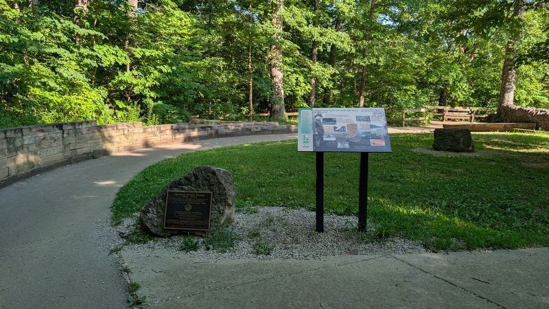Indiana State Parks: the First 100 Years 1916-2016 Marker in context image. Click for full size.