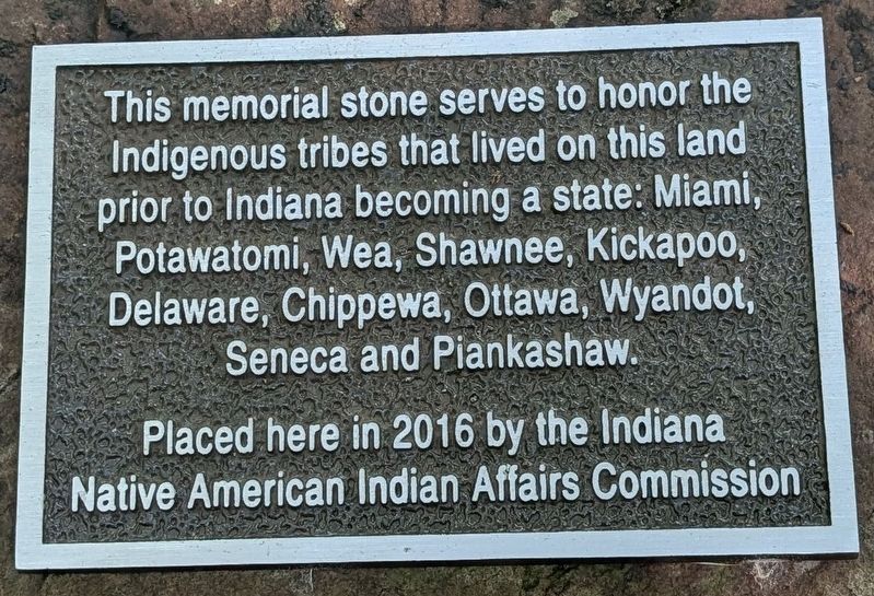Indigenous Tribes Memorial Stone image. Click for full size.