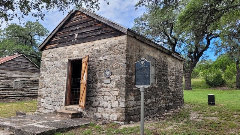 The view of the Fort Croghan Stone Building and Marker (on the building). Click for full size. The view of the Fort Croghan Stone Building and Marker (on the building) image. Click for full size.