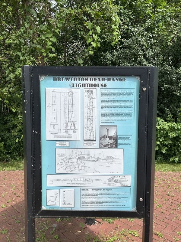 Brewerton Rear-Range Lighthouse side of marker image. Click for full size.