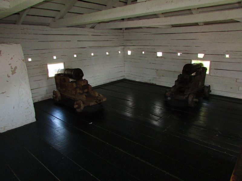 Cannon in the East Blockhouse image. Click for full size.