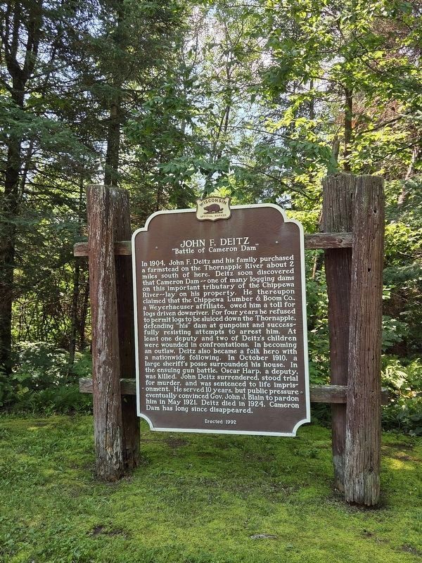 John F. Deitz Marker image. Click for full size.