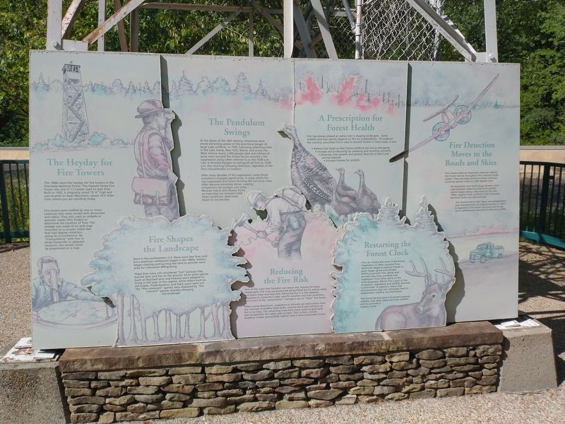 The Heyday for Fire Towers Marker image. Click for full size.