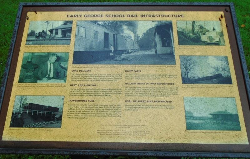 Early George School Rail Infrastructure Marker image. Click for full size.