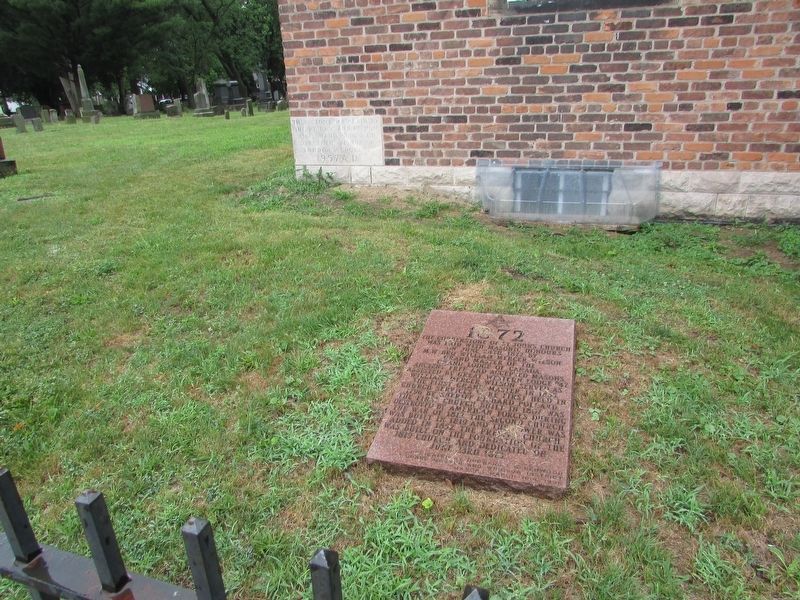 Marker in St.John's Churchyard image. Click for full size.