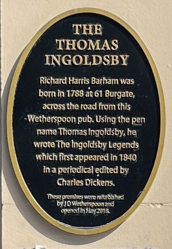 The Thomas Ingoldsby Marker image. Click for full size.