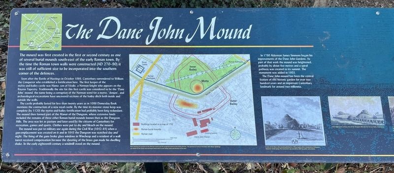 The Dane John Mound Marker image. Click for full size.