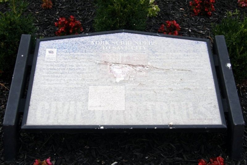 York surrenders to save city Marker. Click for full size. York surrenders to save city Marker image. Click for full size.