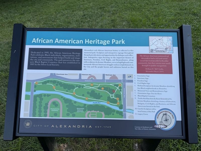 African American Heritage Park Marker image. Click for full size.