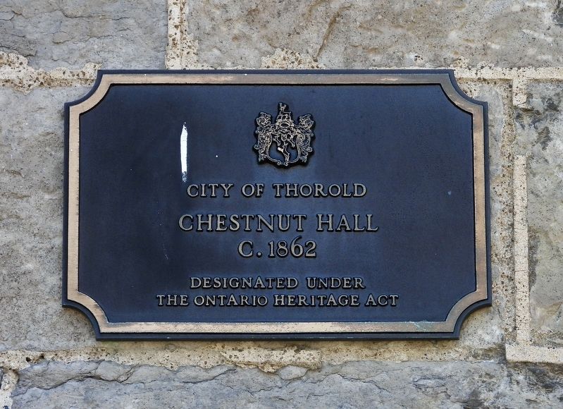 Chestnut Hall c. 1862 Marker image. Click for full size.