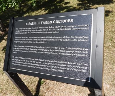A Path Between Cultures - Marker. Click for full size. A Path Between Cultures - Marker image. Click for full size.