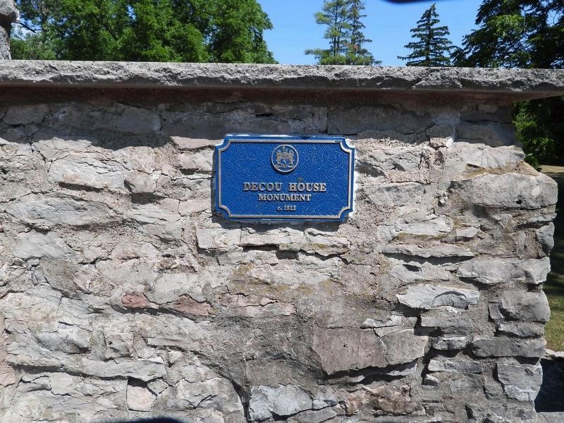 DeCou House Monument c. 1812 Marker image. Click for full size.