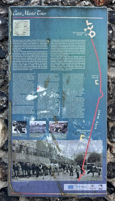 Cattle Market Tower Marker image. Click for full size.