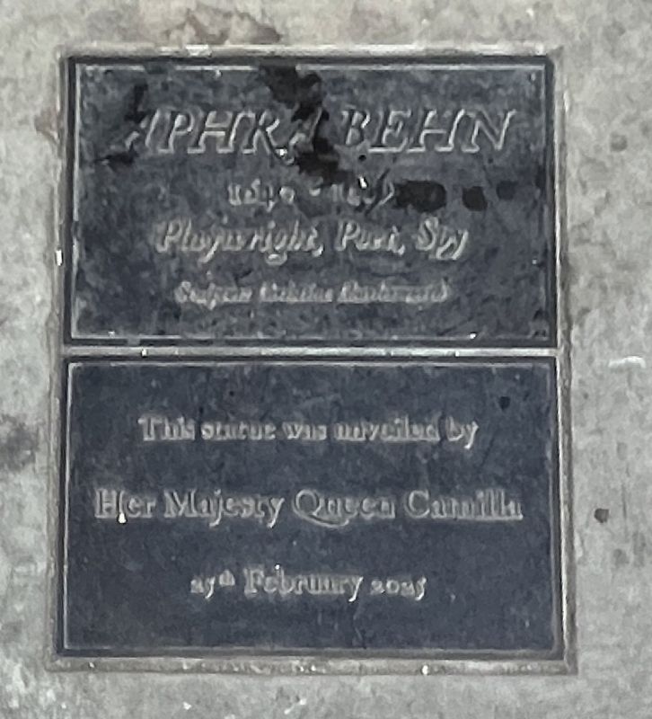 Aphra Behn Marker image. Click for full size.