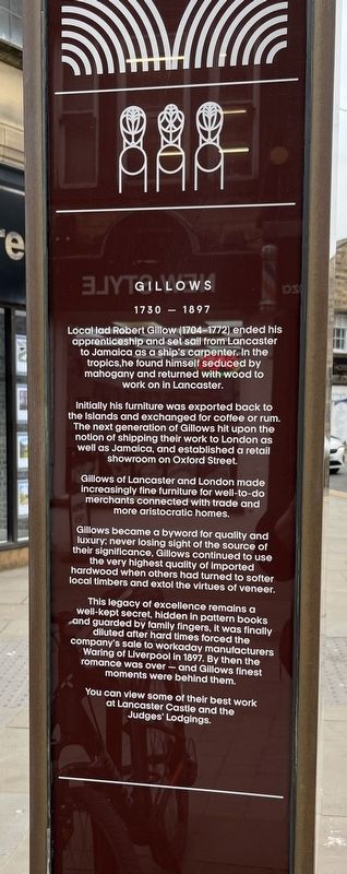 Gillows Marker. Click for full size. Gillows Marker image. Click for full size.