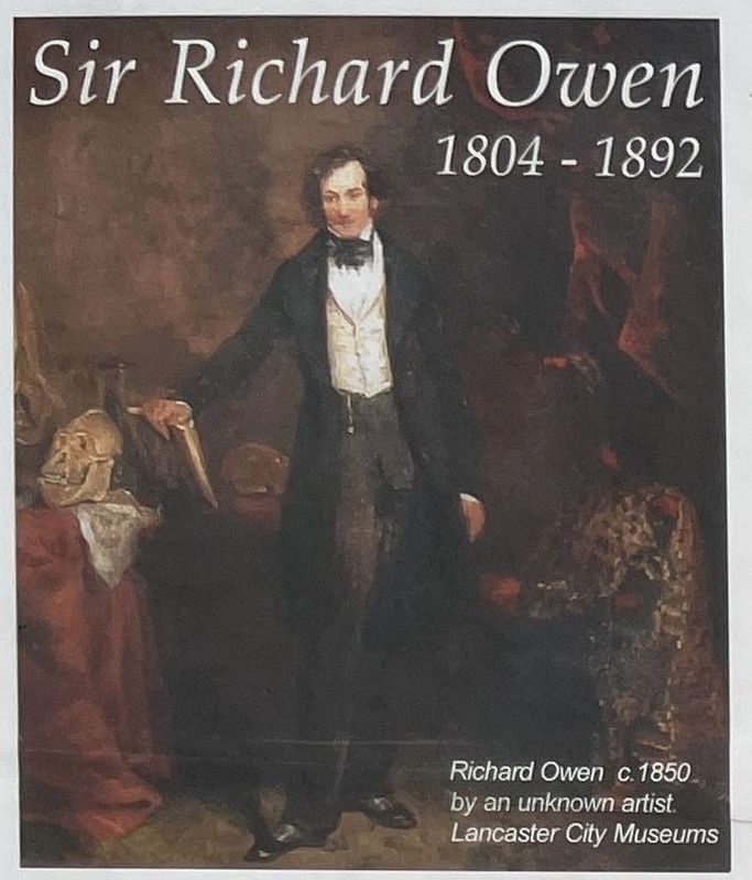 Sir Richard Owen by an unknown artist, Lancaster City Museums. Click for full size. Sir Richard Owen by an unknown artist, Lancaster City Museums image. Click for full size.
