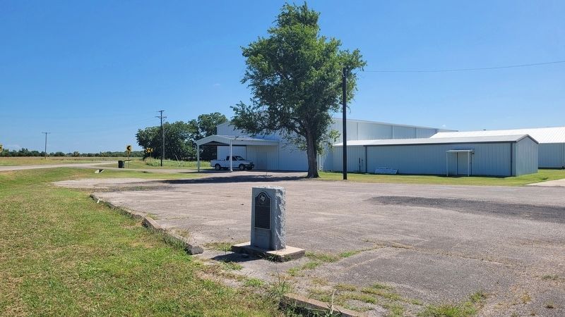 The view of the Concord Baptist Church and Marker along the street image. Click for full size.