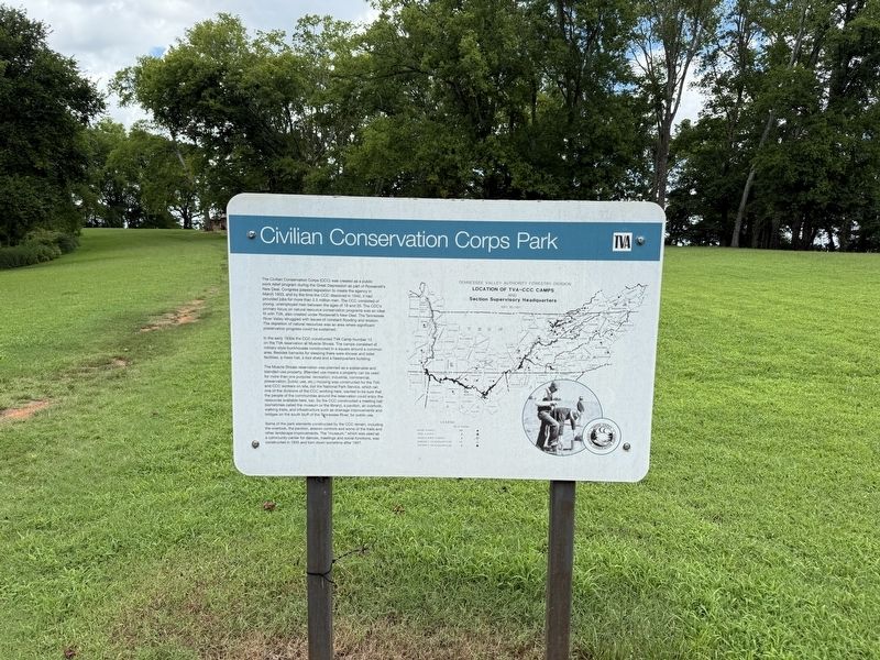 Civilian Conservation Corps Park Marker image. Click for full size.