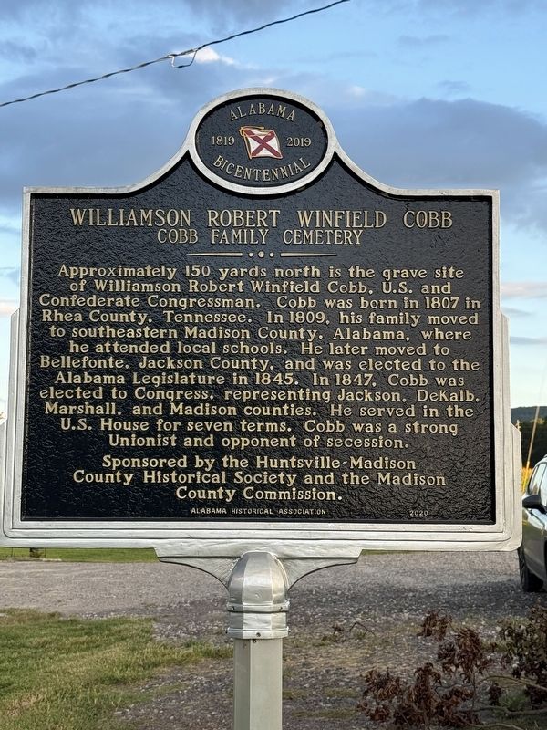 Williamson Robert Winfield Cobb Marker image. Click for full size.