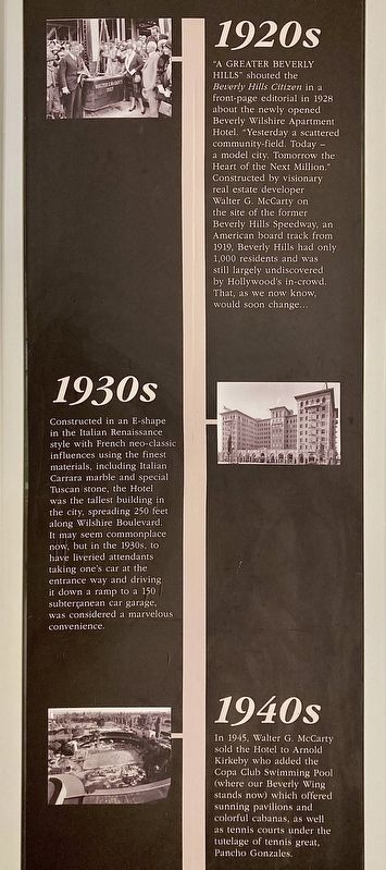 Beverly Wilshire Hotel Marker. Click for full size. Beverly Wilshire Hotel Marker image. Click for full size.