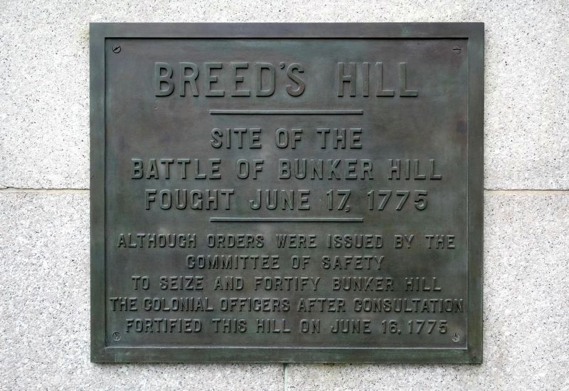 Breed�s Hill Marker image. Click for full size.