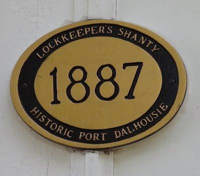 Lockkeeper's Shanty 1887 - Marker image. Click for full size.