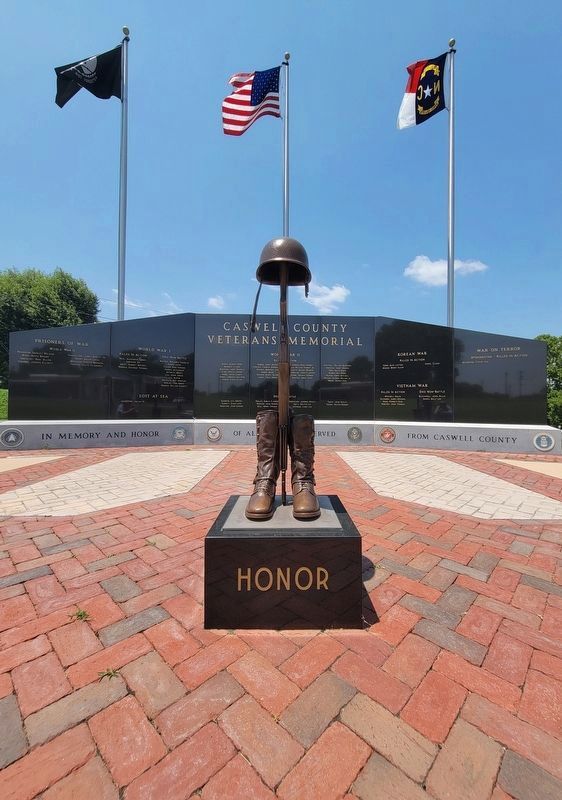 Caswell County Veterans Memorial image. Click for full size.