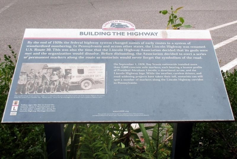 Building the Highway wayside image. Click for full size.
