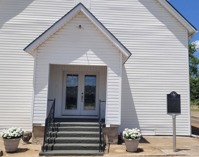 Miller Grove Methodist Church and Marker image. Click for full size.