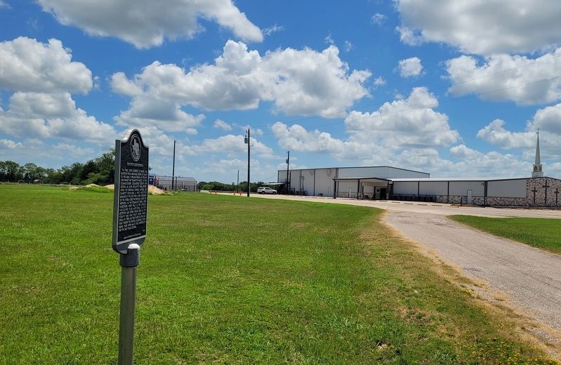The view of the County Line Baptist Church and Marker. Click for full size. The view of the County Line Baptist Church and Marker image. Click for full size.