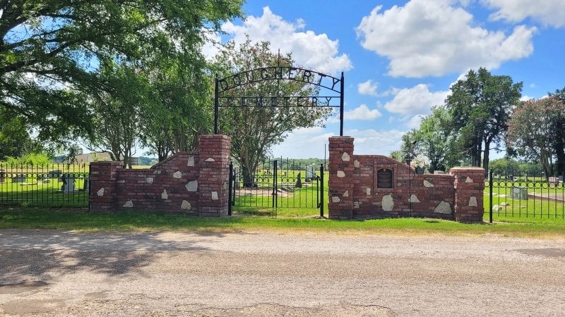 The entrance to the Dougherty Community Cemetery image. Click for full size.