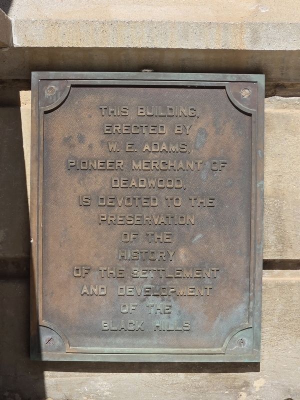 W. E. Adams Building Marker image. Click for full size.