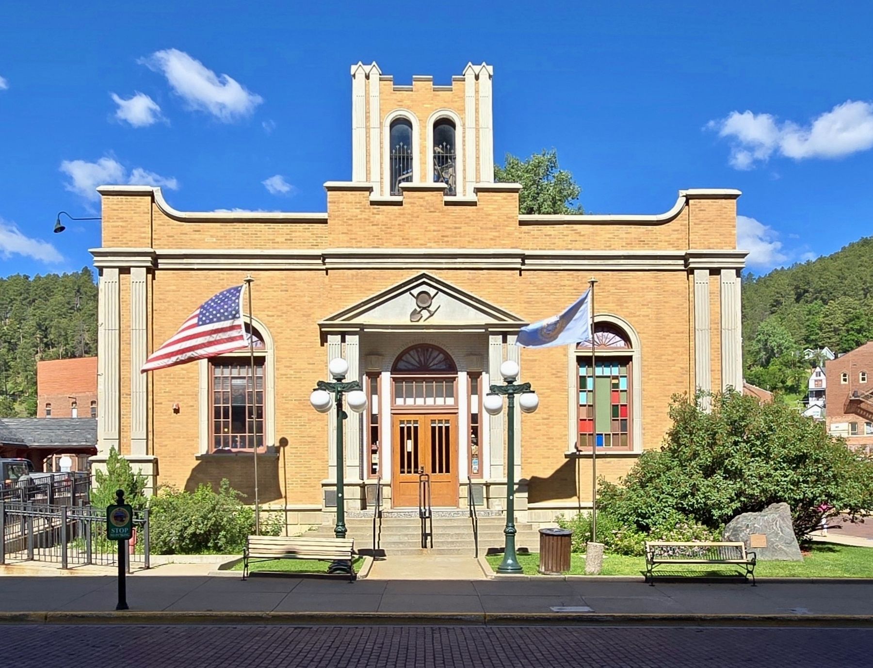 W. E. Adams Building, site of the Adams Museum image. Click for full size.