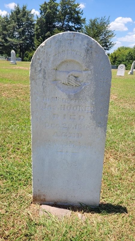 Judge James Hooker Gravestone image. Click for full size.