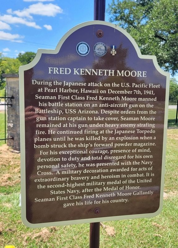Fred Kenneth Moore Marker image. Click for full size.