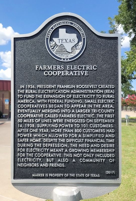 Farmers Electric Cooperative Marker image. Click for full size.
