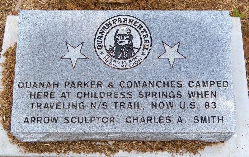 Quanah Parker Trail Marker. Click for full size. Quanah Parker Trail Marker image. Click for full size.