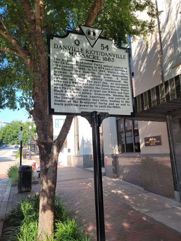 Danville Riot/Danville Massacre, 1883 Marker. Click for full size. Danville Riot/Danville Massacre, 1883 Marker image. Click for full size.