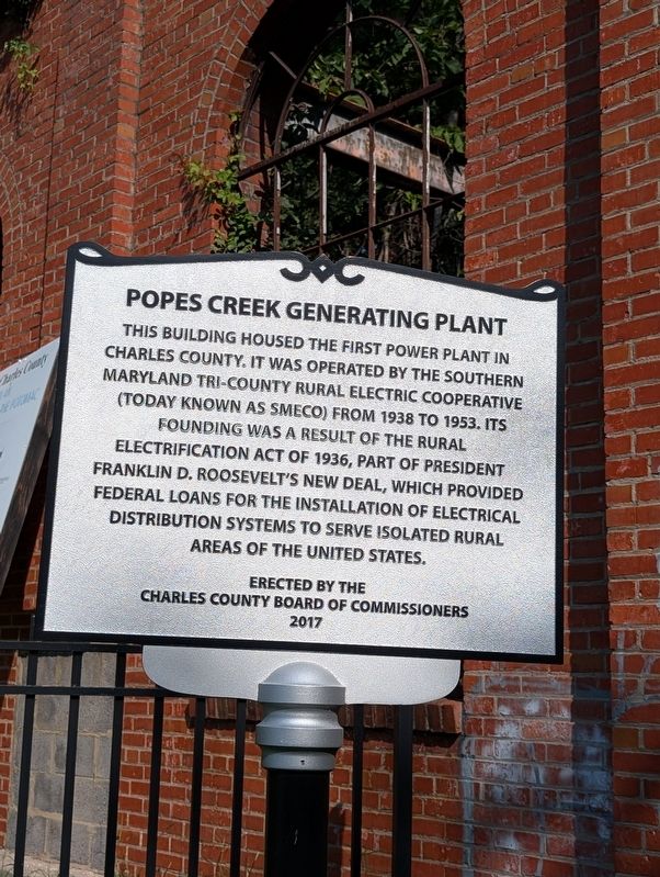 Popes Creek Generating Plant Marker image. Click for full size.