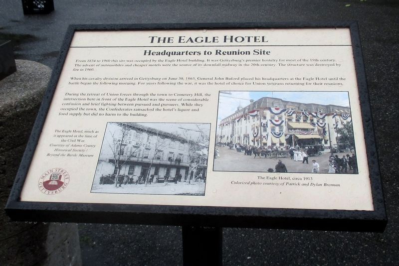 The Eagle Hotel wayside image. Click for full size.