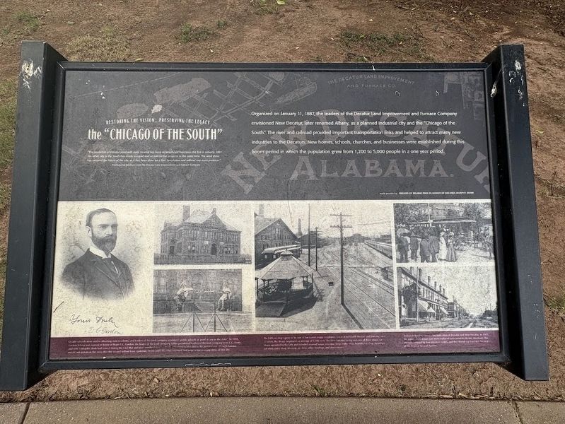 the "Chicago of the South" Marker image. Click for full size.