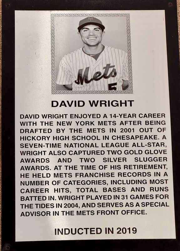 David Wright Marker image. Click for full size.
