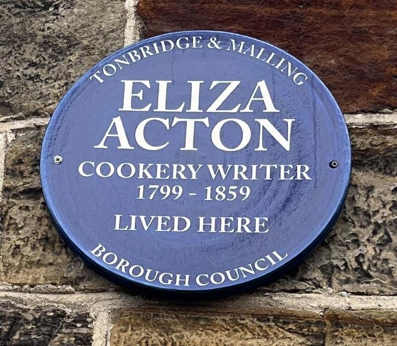 Eliza Acton Marker. Click for full size. Eliza Acton Marker image. Click for full size.